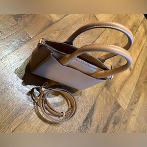 New Day Vegan Leather Tan Handbag